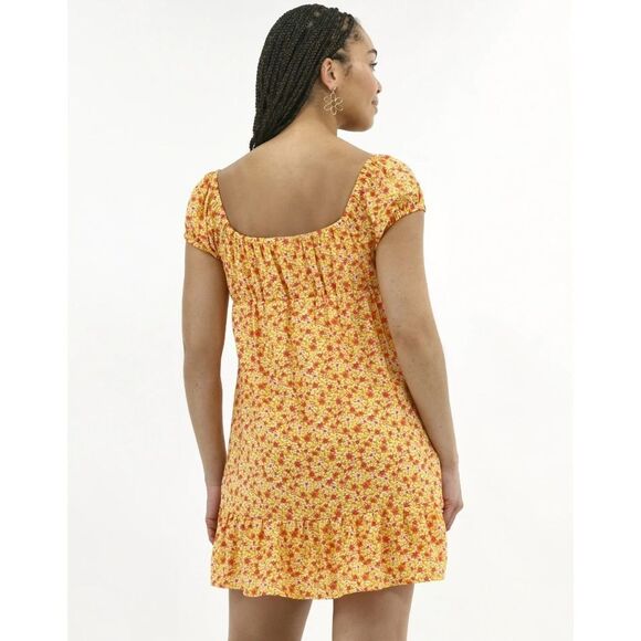 Women’s Mini Dress with Puff Sleeves Size M - Picture 6 of 8